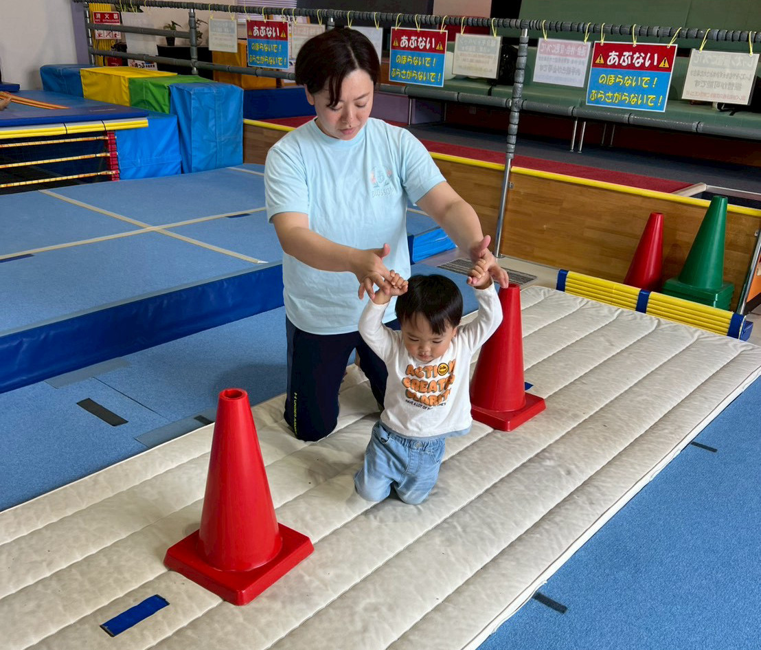 ペンギン歩きの練習